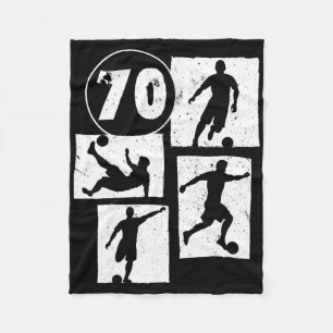 Cobertor De Velo Homem Mulher Jogador de Futebol 70 Anos de Idade