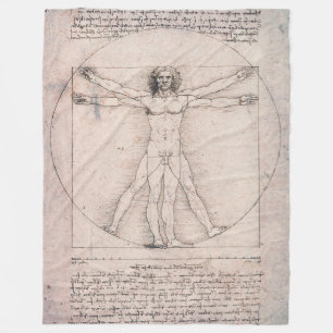 Cobertor De Velo Homem Vitruviano, Leonardo da Vinci