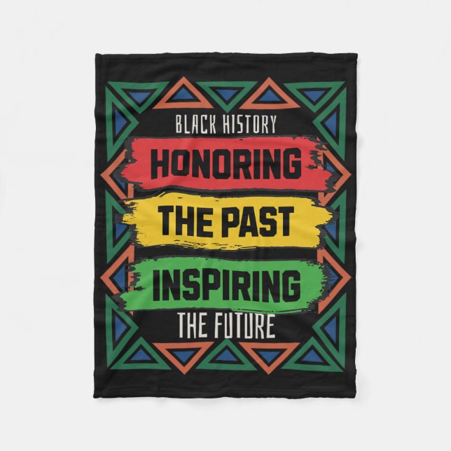 Cobertor De Velo Homenageando o Passado Inspirando o Futuro Mês da  (Frente)