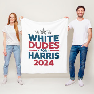 Cobertor De Velo Homens Brancos Para As Eleições Harris-2024