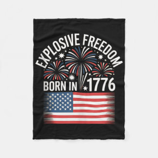 Cobertor De Velo Homens do Dia da Independência Americana 4 De Julh