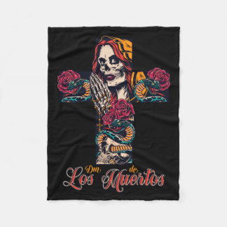 Cobertor De Velo Homens La Calavera De La Catrina - Dia De Los