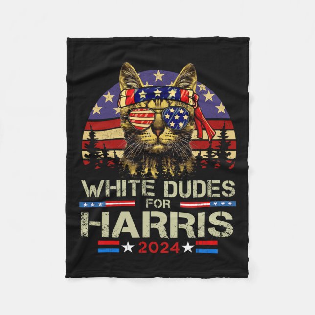 Cobertor De Velo Homens Para Kamala Harris Gama De Gato Sem Fios Pa (Frente)