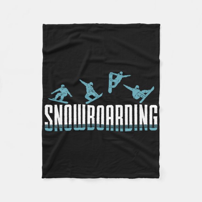 Cobertor De Velo Homens Snowboard (Frente)