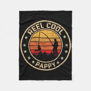 Cobertor De Velo Homens Vintage Reel Cool Pappy Peixe Pescaria Dive