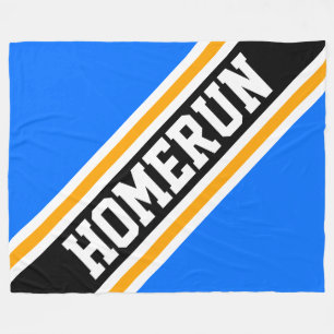 Cobertor De Velo HOMERUN Azul Brilhante Laranja Preto Listras de Co