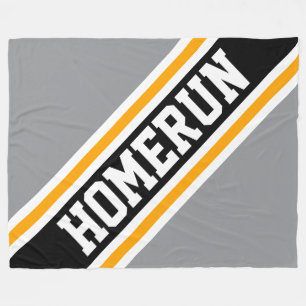 Cobertor De Velo HOMERUN Esportivo Cinza Laranja Preto Branco Listr