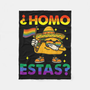 Cobertor De Velo Homo Estas Espanhol Mexicano Engraçado Orgulho Gay
