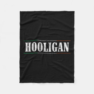 Cobertor De Velo Hooligan - Irlandês Flag Dia de São Patrício Funny