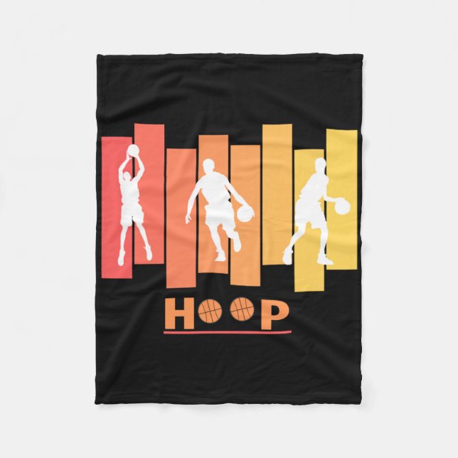Cobertor De Velo Hoop Basball Funny - Laranja (Frente)