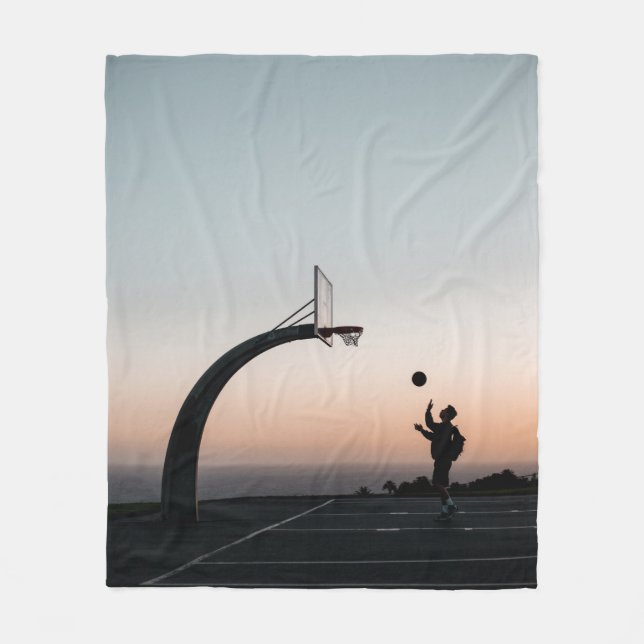 Cobertor De Velo Hoop de basquete incrível (Frente)