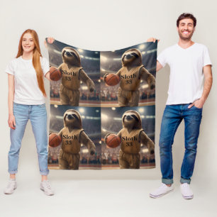 Cobertor De Velo Hoops and Hangs: The Slam Dunking Sloth,