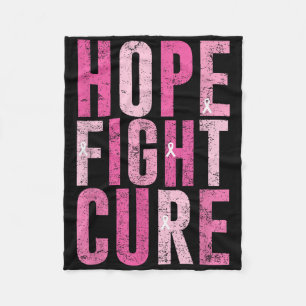 Cobertor De Velo Hope Fight Cure Breheit Cancer T-s