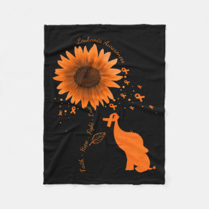 Cobertor De Velo Hope Fight Love Elephflower Sunflower Awaren