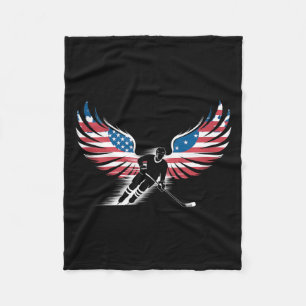 Cobertor De Velo Hóquei da Bandeira Americana