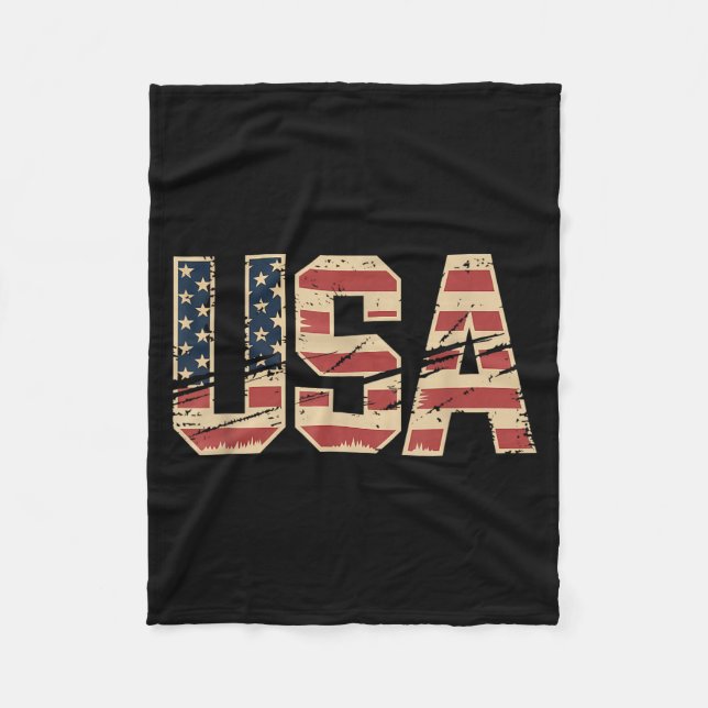 Cobertor De Velo Hóquei da Bandeira Americana (Frente)