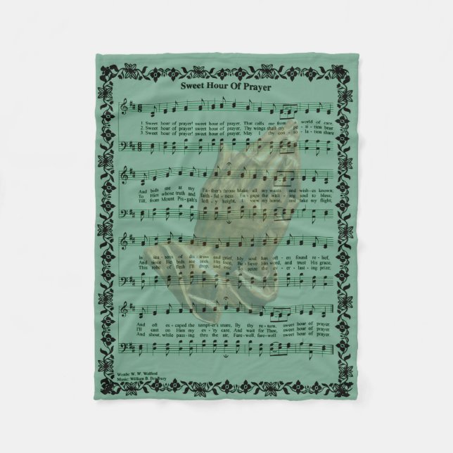 COBERTOR DE VELO HORA DOCE DE ORAÇÃO (Frente)