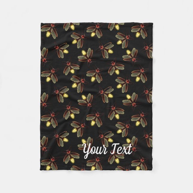 Cobertor De Velo Hora noturna com vagalumes brilhantes (Frente)