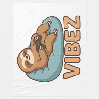 Cobertor De Velo Horizontal Sloth VIBEZ Fleece Blanket – Chill Nap