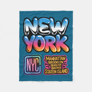Cobertor De Velo Horizonte de Nova York Bronx Queens Manhattan esta