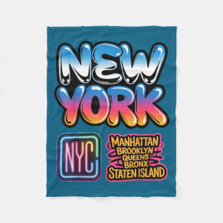 Cobertor De Velo Horizonte de Nova York Bronx Queens Manhattan esta