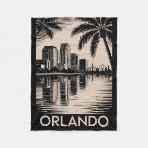 Cobertor De Velo Horizonte de Orlando Preto e Branco Xilogravura La