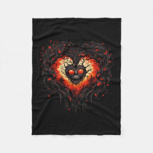 Cobertor De Velo Horror Vermelho Fantasma Caveira Assustadora Hallo