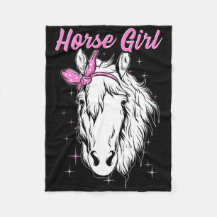 Cobertor De Velo Horse Girl Horseback Andando Equestre