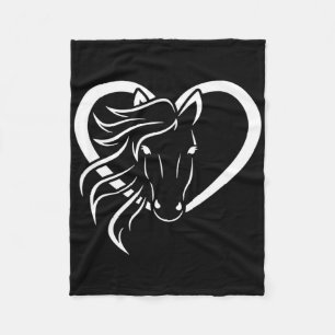 Cobertor De Velo Horse Lover Heart Horseback Andando em Cowgirl Oci