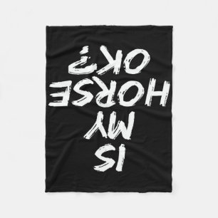 Cobertor De Velo Horseback Andando Engraçado Dizendo Que Meu Cavalo