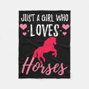 Cobertor De Velo Horseback Riding Girl