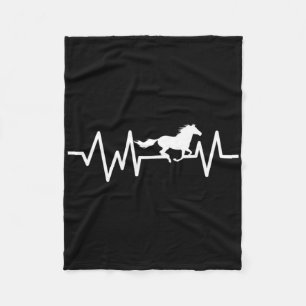 Cobertor De Velo Horseback Riding Heartbeat Equestrian Rodeo