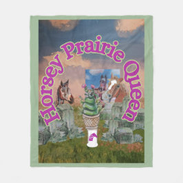 Cobertor De Velo horsey prairie rainha