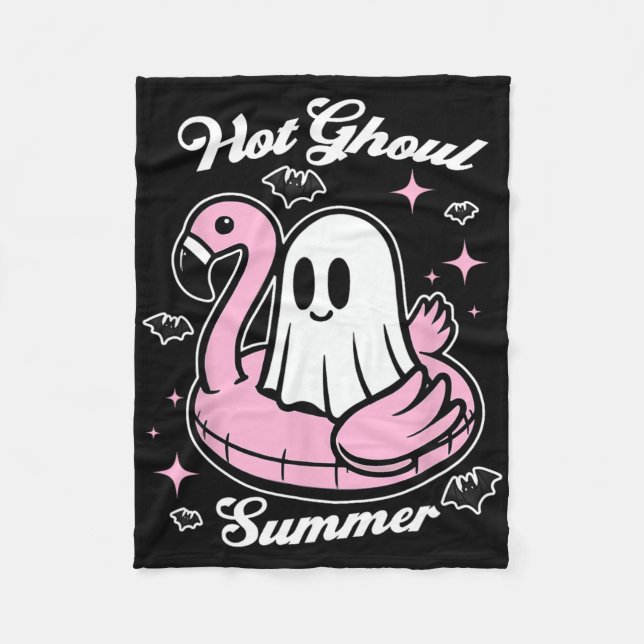 Cobertor De Velo Hot Ghoul Summer Flamingo Ghost Summerdal (Frente)