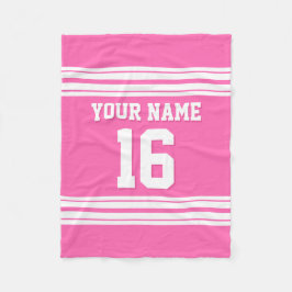 Cobertor De Velo Hot Pink White Sports Jersey