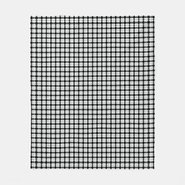 Cobertor De Velo Houndstooth Fleece Blanket (Frente)