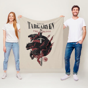 Cobertor De Velo House Targaryen - Fogo e Sangue