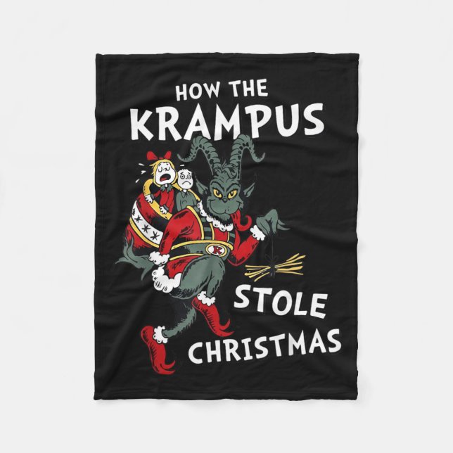 Cobertor De Velo How The Krampus Stole Christmas  (Frente)