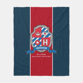 Cobertor De Velo Hudson ou a letra H nome que significa cavaleiro