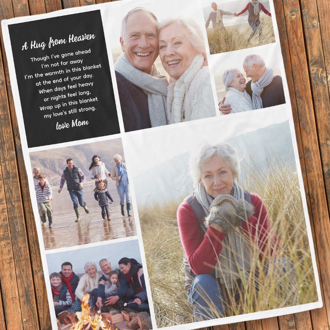 Cobertor De Velo Hug Da Simpatia Da Colagem De Fotos Do Céu (Criador carregado)