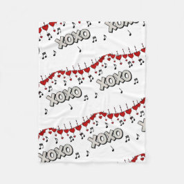 Cobertor De Velo Hugs and Kisses Fleece Blanket