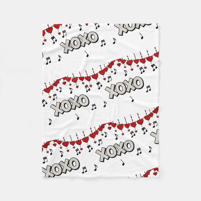 Cobertor De Velo Hugs and Kisses Fleece Blanket (Frente)
