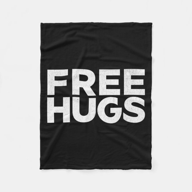 Cobertor De Velo Hugs Tee - Funny Hugs  (Frente)