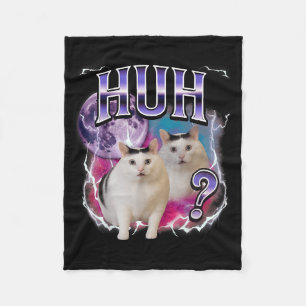 Cobertor De Velo Huh Cat Chonky Meme Engraçado Confuso Os Amantes D