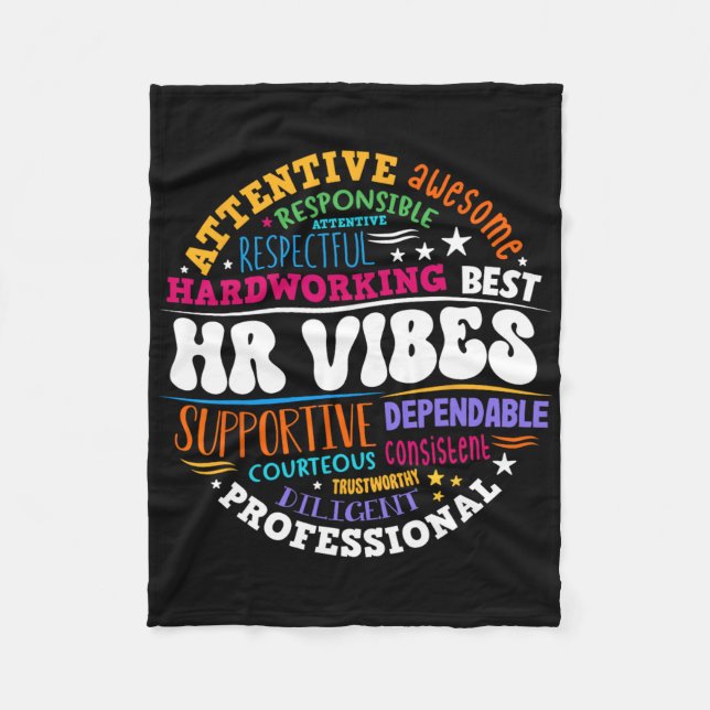 Cobertor De Velo Human Resources Hr Vibes Analyst Employee Apprecia (Frente)