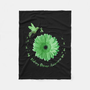 Cobertor De Velo Hummingbird Girassol Verde Fita Rim