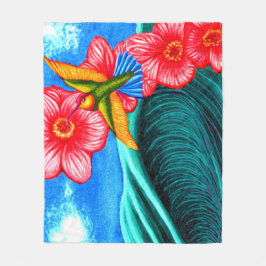Cobertor De Velo Hummingbird Ocean