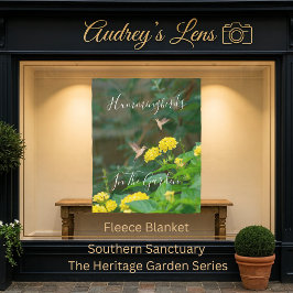 Cobertor De Velo Hummingbird Pollinator Floral