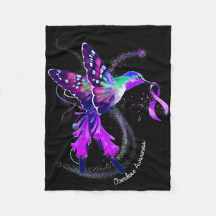 Cobertor De Velo Hummingbird Segurando Sobredosagem de Fita Roxa Aw
