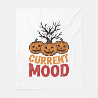 Cobertor De Velo Humor Atual Abóbora de Halloween Camisa Vintage De